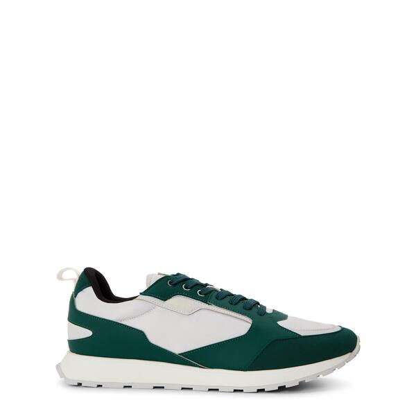 フューゴ メンズ シューズ スニーカー Hugo Men\u0027s Icelin Runners Casualow-Top Trainers Open Green 緑であること