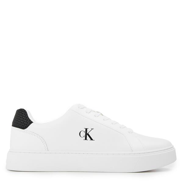 カルバンクライン メンズ シューズ スニーカー Calvin Klein Men\u0027s CK L Classicup Low-Top Trainers White/Black 白いこと