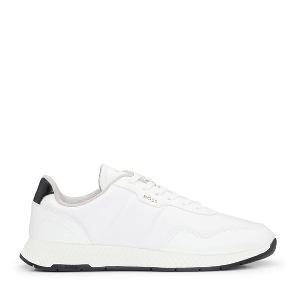 雇い主 メンズ シューズ スニーカー Boss Men\u0027s Titanium Runner Trainers White 白いこと