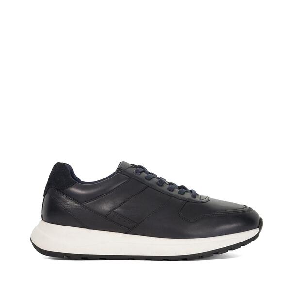 デューンロンドン メンズ シューズ スニーカー Dune London Men\u0027s Tris Low-Top Trainers Navy Lthr 米国海軍