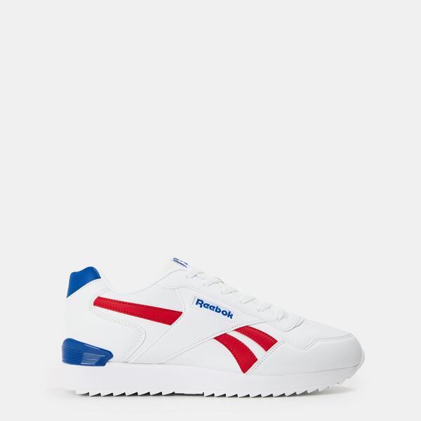リーボック メンズ シューズ スニーカー Reebok Glide Ripple Clip Trainers Wht/Blue/Red 青色