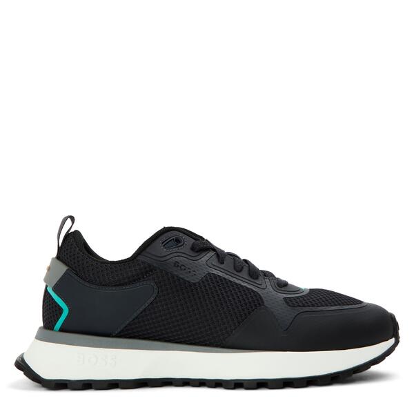 主任者 メンズ シューズ スニーカー メッシュ Boss Mens BOSS Reflective Contemporary Trainers with Breathable Mesh (Jonah) Dark Blue 青碧