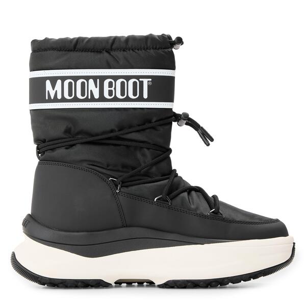 お月さまブーツ メンズ シューズ ブーツ・レインブーツ Moon Boot Mens Moon 247 Polar Boots Black/Silver 黒いこと