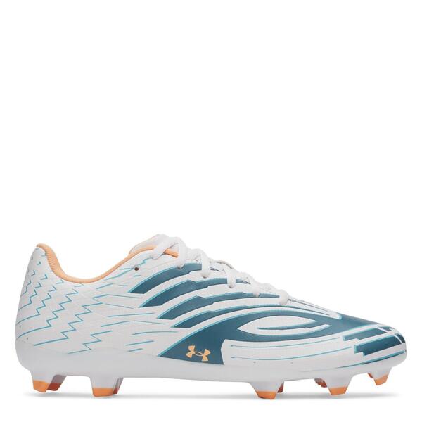 アンダーアーマー メンズ シューズ ブーツ・レインブーツ Under Armour Mens Under Armour Shadow .3 Firm Ground Football Boots Blue/White ホワイト｜ReVida 店