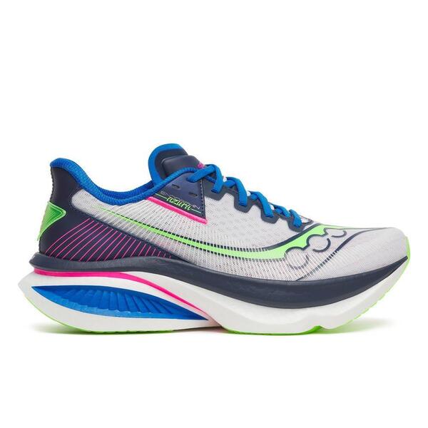 サッカニー メンズ シューズ スニーカー Saucony Endorphin Azura White/Navy 白いこと