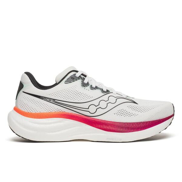 サッカニー メンズ シューズ スニーカー Saucony Men\u0027s Rideveryday Neutral Road Running Shoes White/Crimson 白いこと