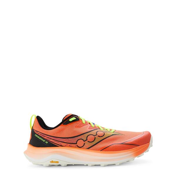 サッカニー メンズ シューズ スニーカー Saucony Mens Peregrine 16 Off-Road Trail Running Shoes Fire/Black 黒いこと