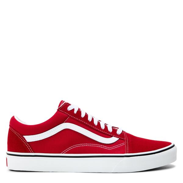 バンズ メンズ シューズ スニーカー Vans Old Skool canvas low top Mens Racing Red レッド｜ReVida 店