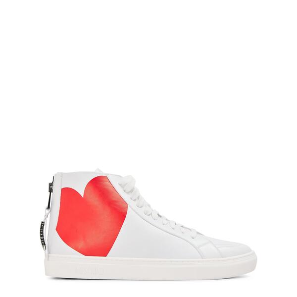 モスキーノ メンズ シューズ スニーカー Moschino Men\u0027s Courtrainers White 白いこと