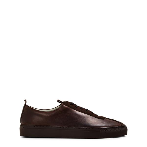 グレンソン メンズ シューズ スニーカー Grenson Sneaker 1 Brown Heritage 赤銅色