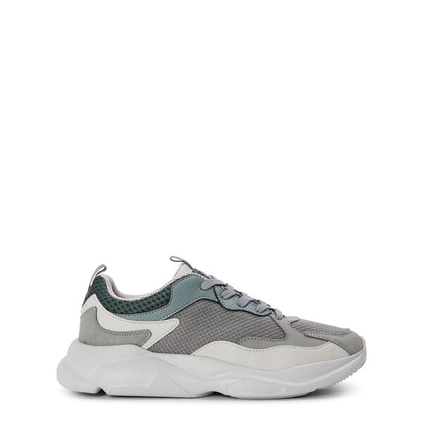 フューゴ メンズ シューズ スニーカー Hugo Men\u0027s Leon Runners Low-Top Trainers Dark Grey 薄墨色