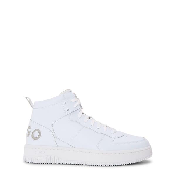 フューゴ メンズ シューズ スニーカー Hugo Men\u0027s Kilian Hito Blub High-Top Trainers White 白いこと