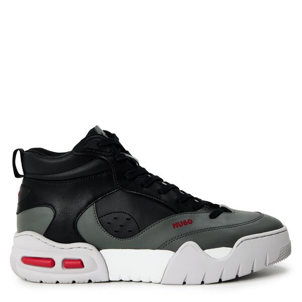 フューゴ メンズ シューズ スニーカー Hugo Men\u0027s Kedge Hito Napu Casual Trainers Charcoal 濃灰色