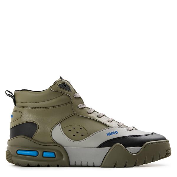 フューゴ メンズ シューズ スニーカー Hugo Men\u0027s Kedge Hito Napu Casual Trainers Open Grey 薄墨色