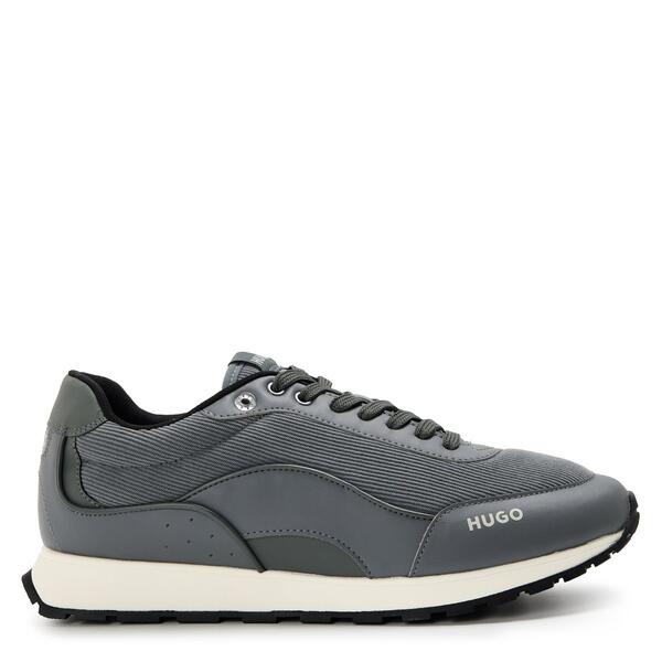フューゴ メンズ シューズ スニーカー Hugo Men\u0027s Icelin Runners Casualow-Top Trainers Medium Grey 薄墨色