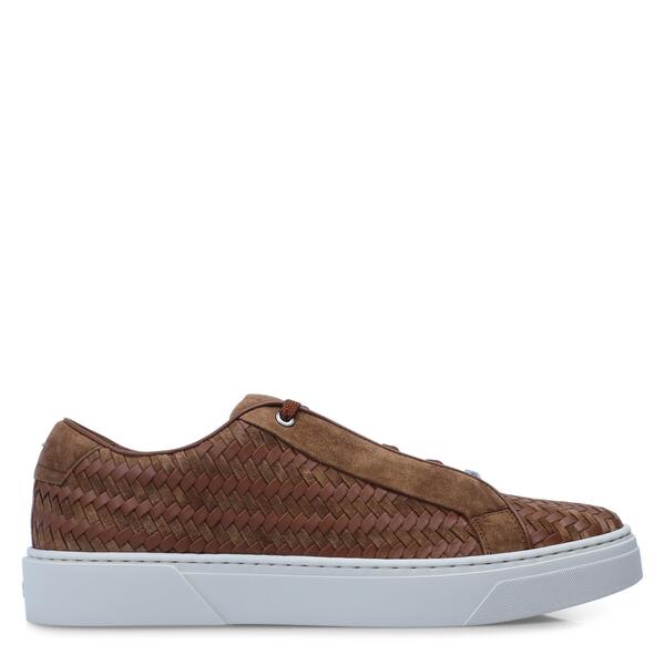 主任者 メンズ シューズ スニーカー Boss Men\u0027s Low-Top Trainers Medium Brown 赤銅色