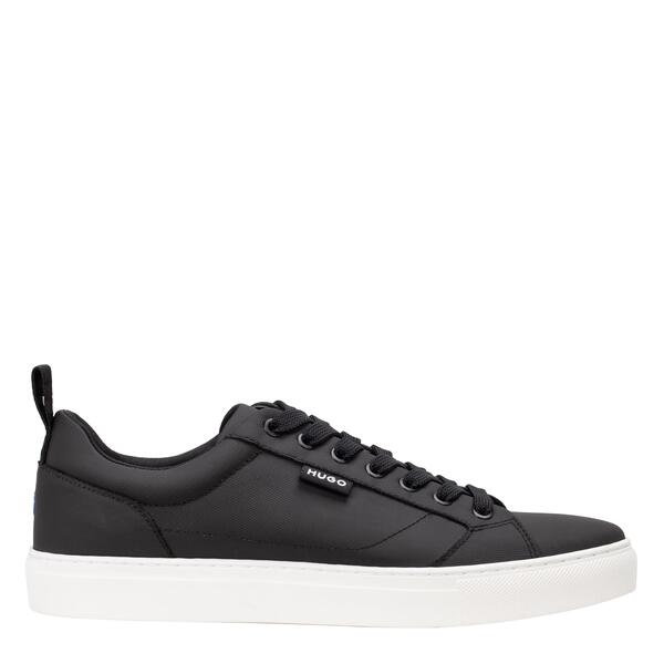 フューゴ メンズ シューズ スニーカー Hugo Men\u0027s Blue Low-Top Trainers Black 001 黒いこと