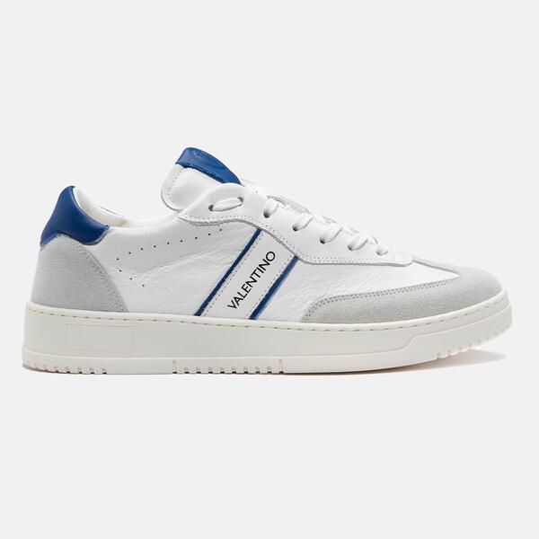 ヴァレンティノ メンズ シューズ スニーカー Valentino Men\u0027s Low-Top Trainers White/Blue 白いこと
