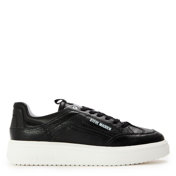 スティーブ マデン メンズ シューズ スニーカー Steve Madden Men\u0027s Orlando Low-Top Trainers Black Lthr 黒いこと