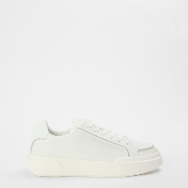 カルバンクライン メンズ シューズ スニーカー Calvin Klein Men\u0027s Chunky Low-Top Trainers Triple White 白いこと