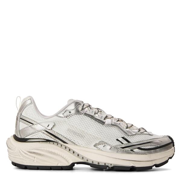 リプレゼント メンズ シューズ スニーカー Represent Men\u0027s Trainers White/Silver 白いこと