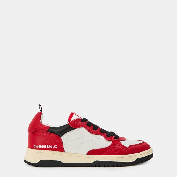 スティーブ マデン メンズ シューズ スニーカー Steve Madden Men\u0027s Easton Low-Top Trainers Red/Blk 赤いこと