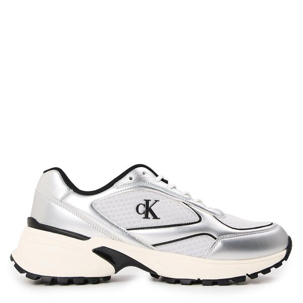 カルバンクライン メンズ シューズ スニーカー Calvin Klein Men\u0027s Hike Runners White/Silver 白いこと