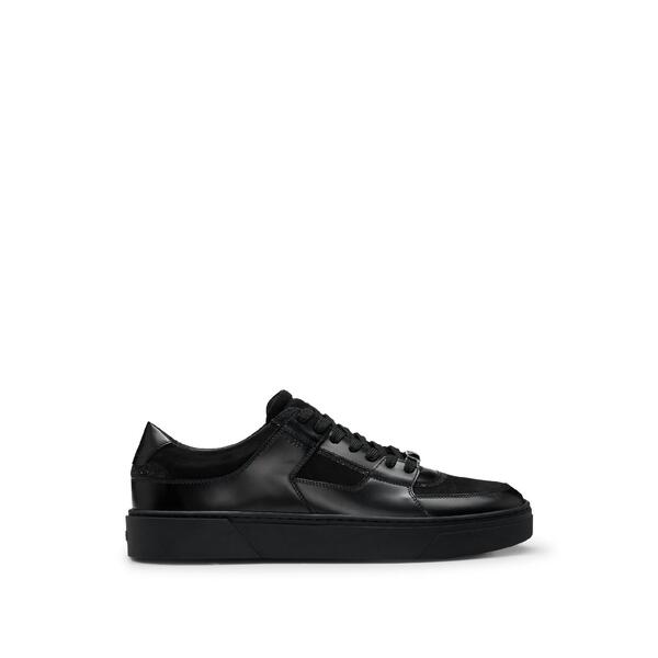 主任者 メンズ シューズ スニーカー Boss Men\u0027s Low-Top Trainers Black 黒いこと