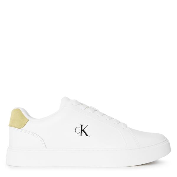 カルバンクライン メンズ シューズ スニーカー Calvin Klein Men\u0027s Low-Top Trainers Brt Wht/Sge Grn