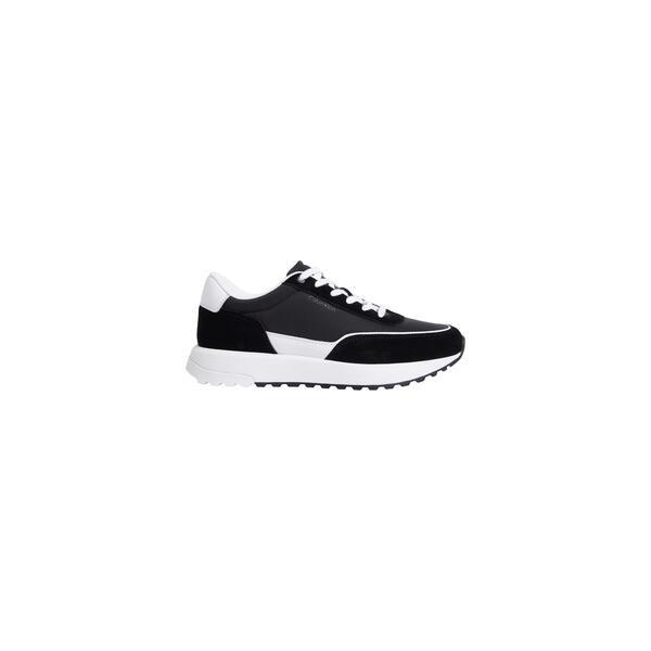カルバンクライン メンズ シューズ スニーカー Calvin Klein Men\u0027s Low-Top Trainers Black/Brgt Wht 黒いこと