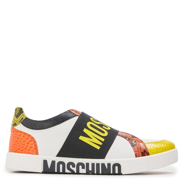 モスキーノ メンズ シューズ スニーカー Moschino Men\u0027s Low-Top Trainers White 白いこと