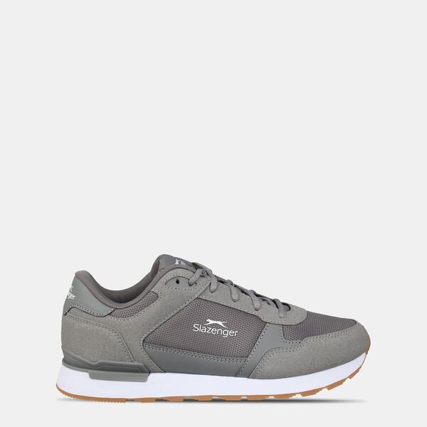 スラセンジャー メンズ シューズ スニーカー スピード競技 Slazenger Men\u0027s Lace Up Classic Low-Top Trainers Grey 薄墨色
