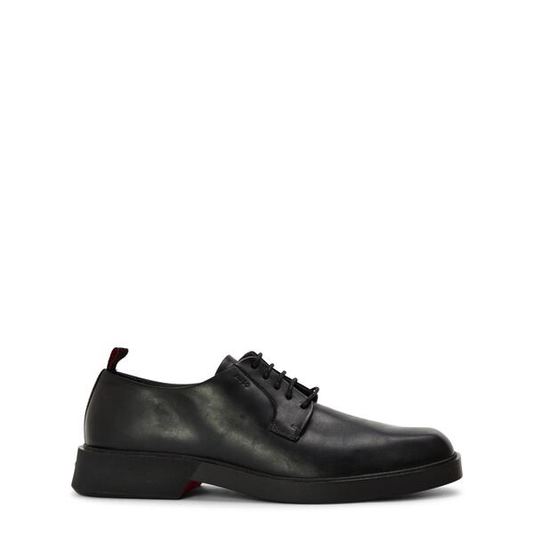 フューゴ メンズ シューズ スニーカー Hugo Iker Derb Lt N 10242624 01 Low-Top Trainers Mens Black 黒いこと