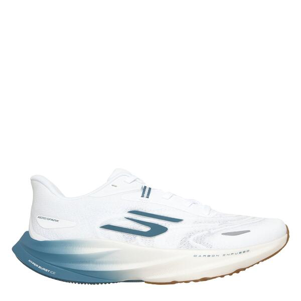 スケッチャーズ メンズ シューズ スニーカー Skechers AERO Spark Running Shoes Mens White/Blue 白いこと