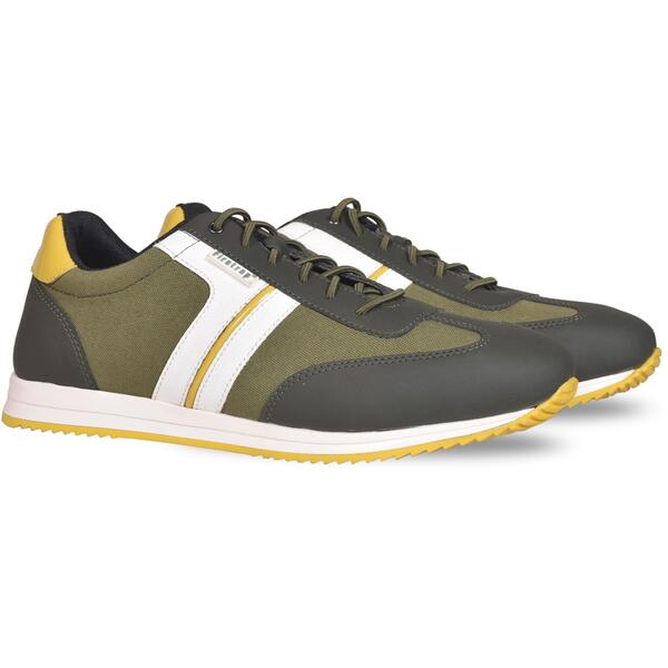 ファイヤートラップ メンズ シューズ スニーカー Firetrap Mexico trainersn62 Olive/Yellow 黄色