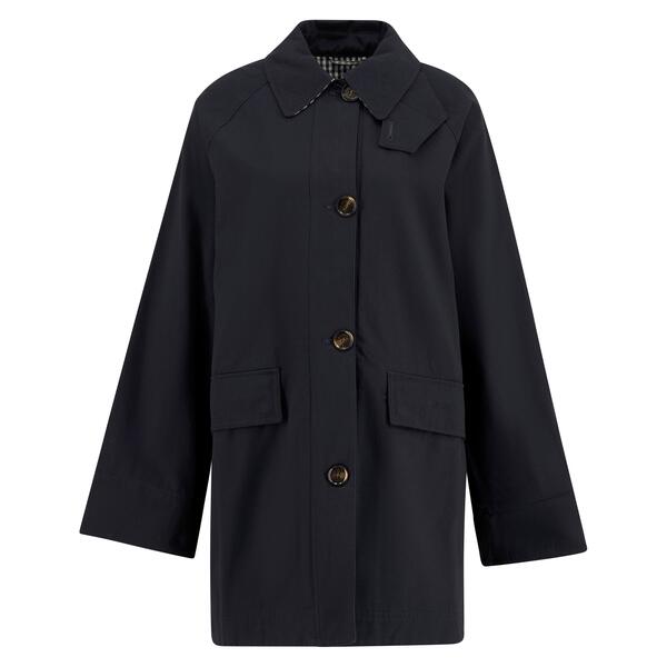 バブアー レディース アウター 上衣・上衣 厚地の外套 Barbour Womens Gabby Car Coat Dark Navy 米国海軍