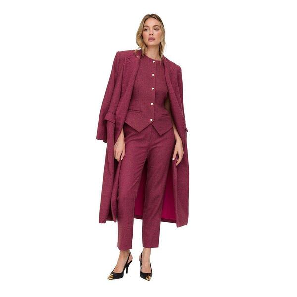 リリーアンドライオネル レディース アウター 上衣・上衣 刷り上げる 厚地の外套 Lily and Lionelily and Lionel Jakki Tailored Herringbone Print Coat Pink サクラ色