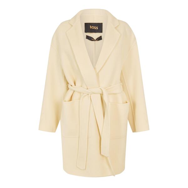 主任者 レディース アウター 上衣・上衣 厚地の外套 Boss Women\u0027s Cetalyna Overcoat Open White 白いこと