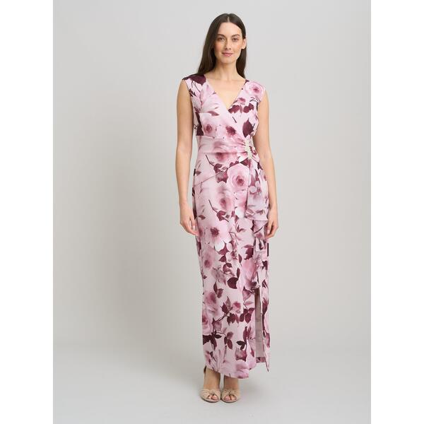 ジーナバッコーニ レディース トップス 衣裳 御花柄 マキシ 御花 Gina Bacconi Perla Floral Diamante Trimaxi Dress Rose