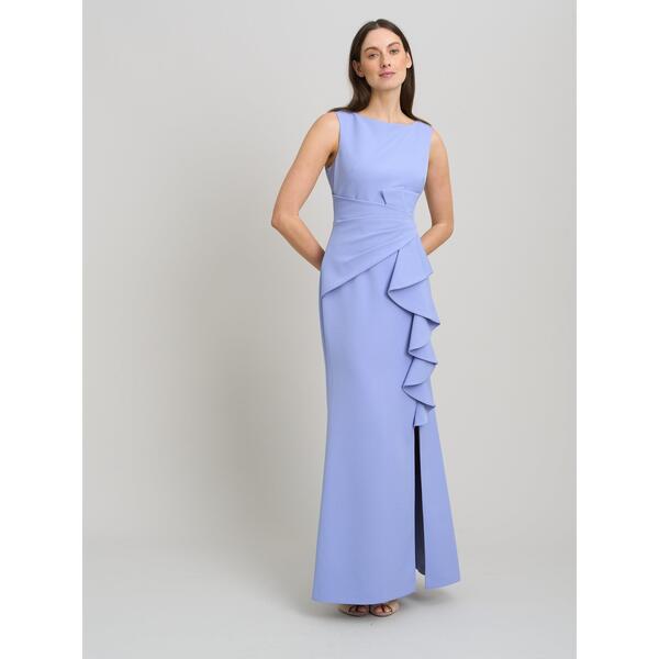 ジーナバッコーニ レディース トップス 衣装 ドレープ フラウンス マキシ Gina Bacconi Clio Draped Ruffle Detail Maxi Dress Perri
