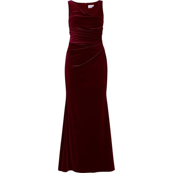 ジーナバッコーニ レディース トップス 衣裳 天鵝絨 Gina Bacconi Women\u0027selena Velvet Ball Gown Wine ブドウ酒