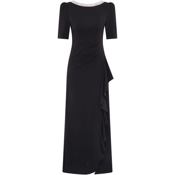 ジーナバッコーニ レディース トップス 衣装 マキシ Gina Bacconi Paola Beaded Neck Maxi Dress Black 黒いこと