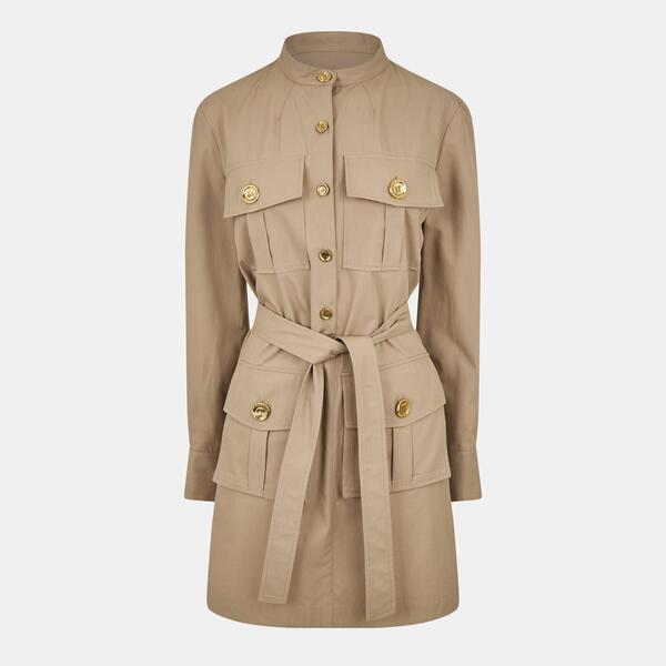 ジバンシー レディース トップス 衣装 GIVENCHY Military Dress Taupe トープ