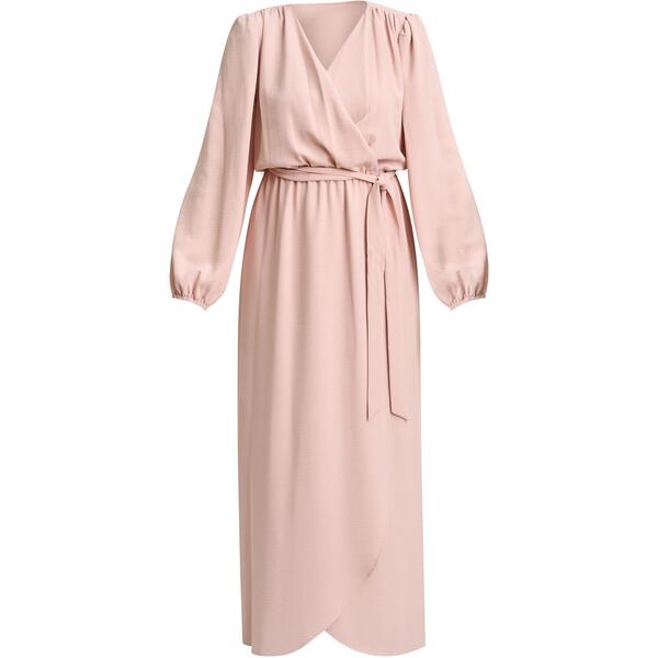 ジーナバッコーニ レディース トップス ワンピース マキシ Gina Bacconi Bowrap Long Sleeve Maxi Dress Blush ブラッシュ｜ReVida 店