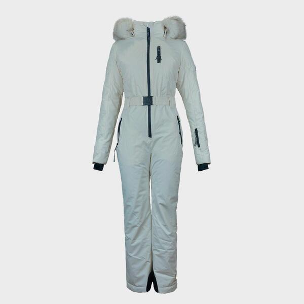 万力 濾過性病原体 レディース アウター 上衣・上衣 Jack Wills Women\u0027s Waterproof Long Sleeve Ski Suit Cream 皮膚軟化剤