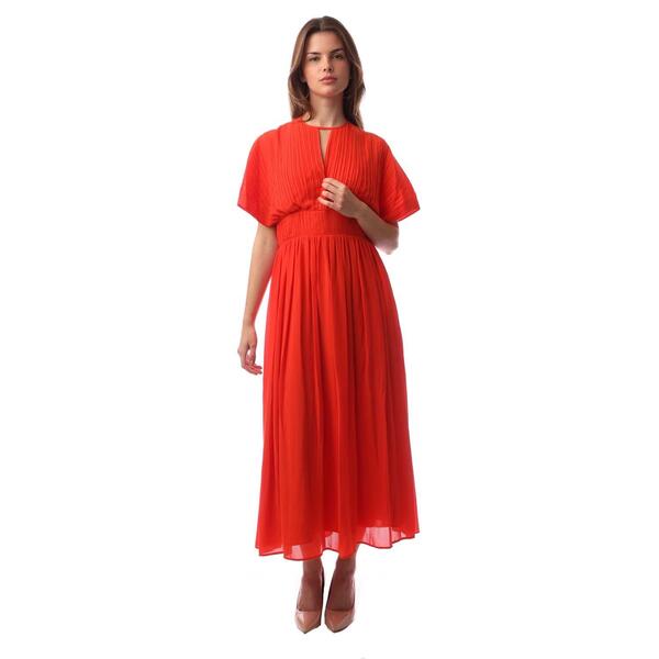 主任者 レディース トップス 衣装 Boss Women\u0027s Drizzie Wrap Dress Bright Orange オレンジ色