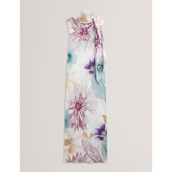 テッドベーカー レディース トップス 衣装 MIDI Ted Baker Women\u0027s Tie Midi Slinky Dress White 白いこと
