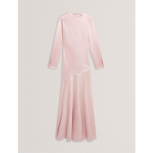 テッドベーカー レディース トップス 衣裳 マキシ Ted Baker Women\u0027s Long Sleeve Maxi Dress Pink さくら色