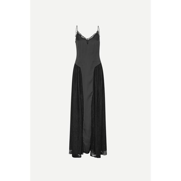 ローテート レディース トップス 衣裳 マキシ Rotate Women\u0027s Lacana Long Maxi Dress Black 黒いこと
