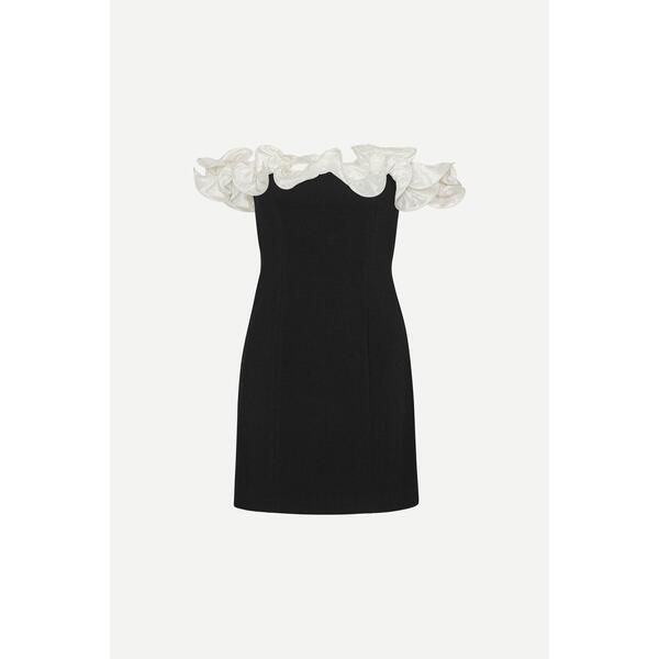 ローテート レディース トップス 衣裳 ミニ Rotate Women\u0027s Derluna Mini Dress Black 黒いこと